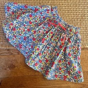 Boden Girls Floral Skirt in Blue, Red, Yellow